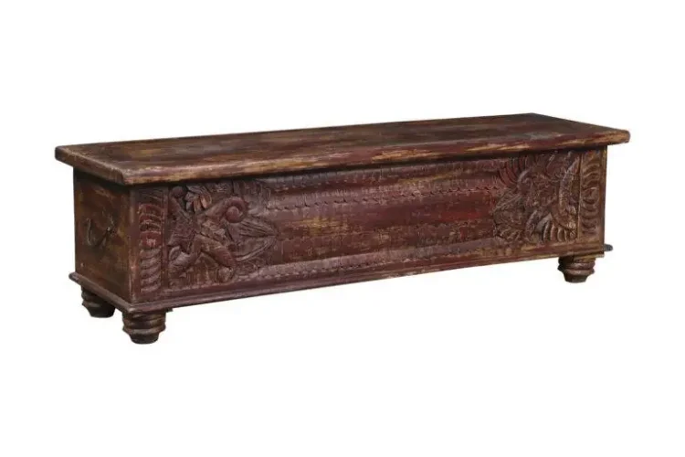 Bologna Wooden coffee table trunk box