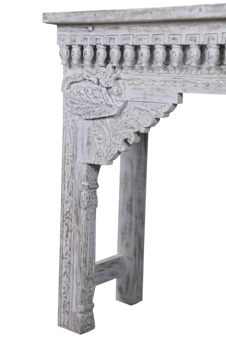 Catania Wooden carved console table - Purana Darwaza