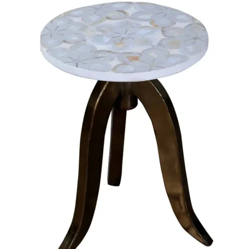 Mother of pearl side table