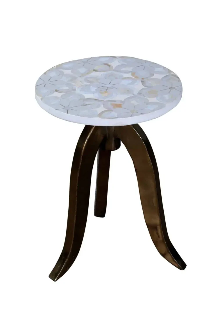 Mother of pearl side table