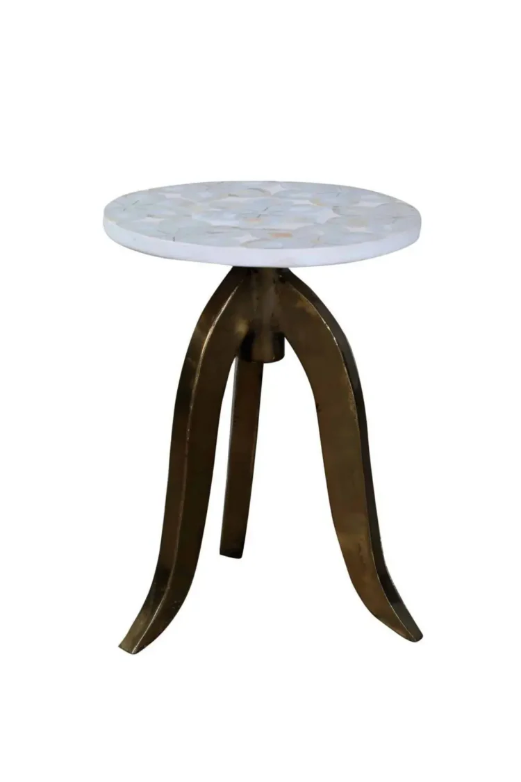 Mother of pearl side table - Purana Darwaza