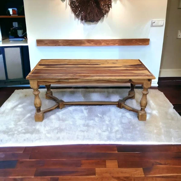 Rosewood 6 seater dining table
