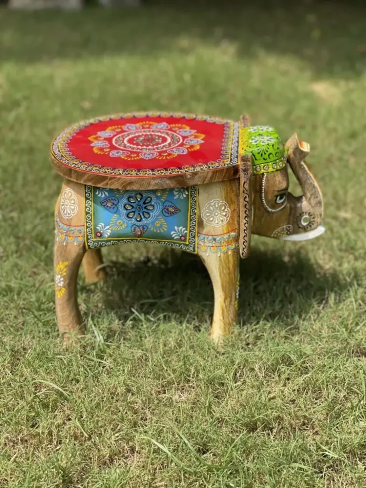 Wooden hand painted table
