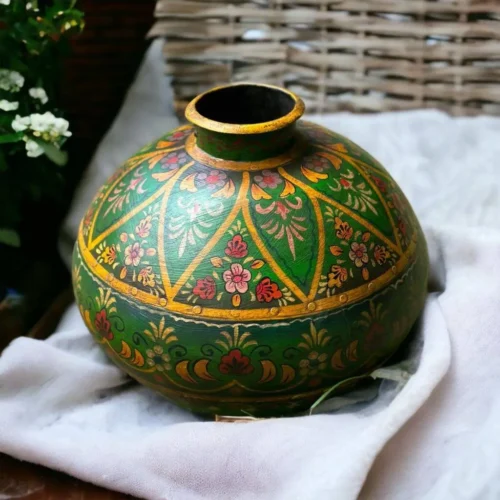 Hosur Vintage Indian hand painted water pot