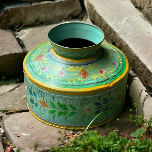 Karaikkudi Vintage Indian hand painted water pot