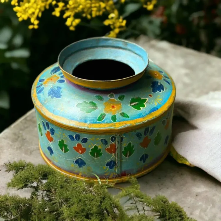 Nagapattinam Vintage Indian hand painted water pot