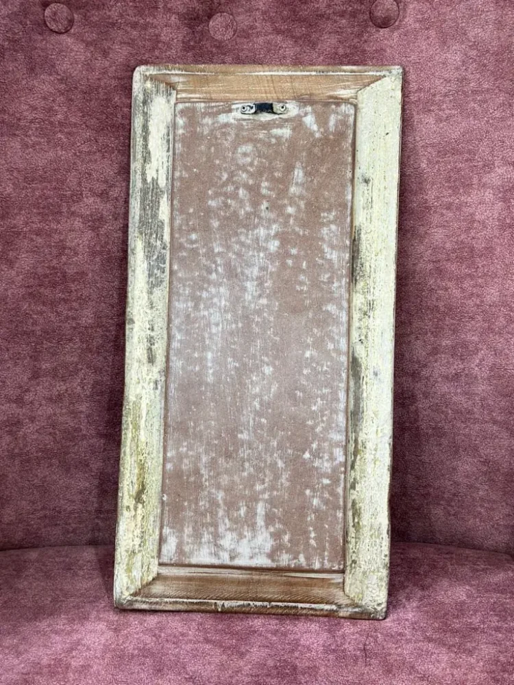 Rewa Vintage Wooden Mirror Frame - Purana Darwaza