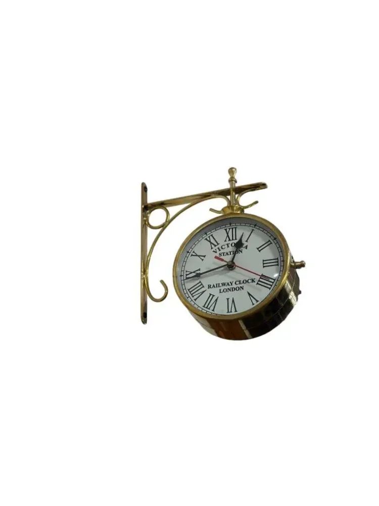 Brass Railway Wall Clock