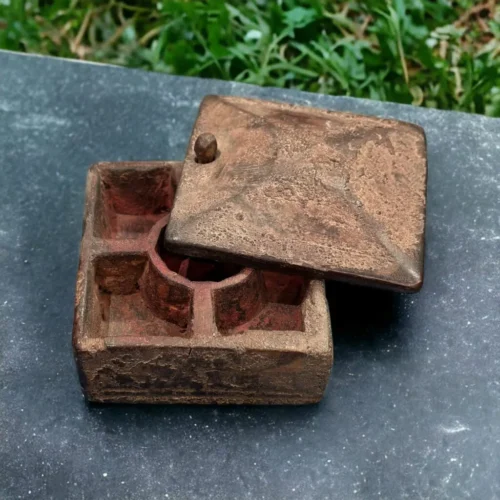Surlata 80-Year-Old Vintage Teak Wood Spice Box