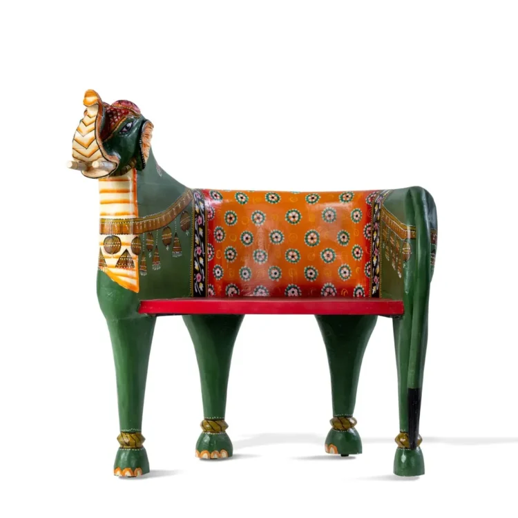 Wooden Elephant Maharaja Accent Chair, Funky Accent Furniture, Maharaja Indian Chair, Accent Furniture, Indian Chair - Purana Darwaza