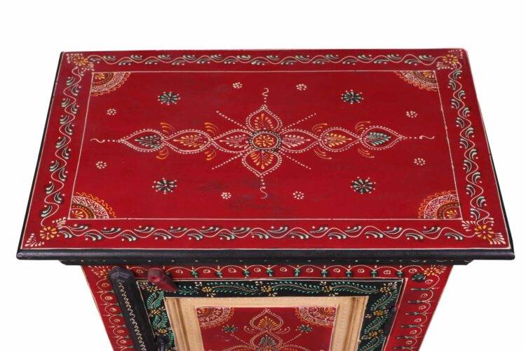 Jodhpur Hand painted bedside table set of 2