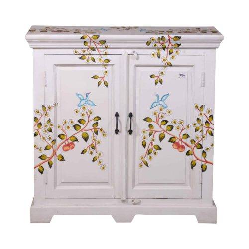 Wooden hand painted crockery cabinet2