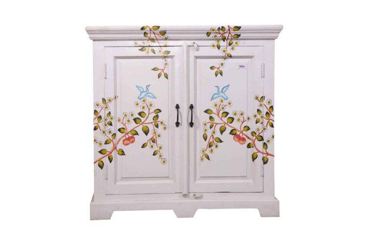 Wooden hand painted crockery cabinet4