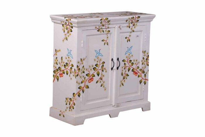 Wooden hand painted crockery cabinet