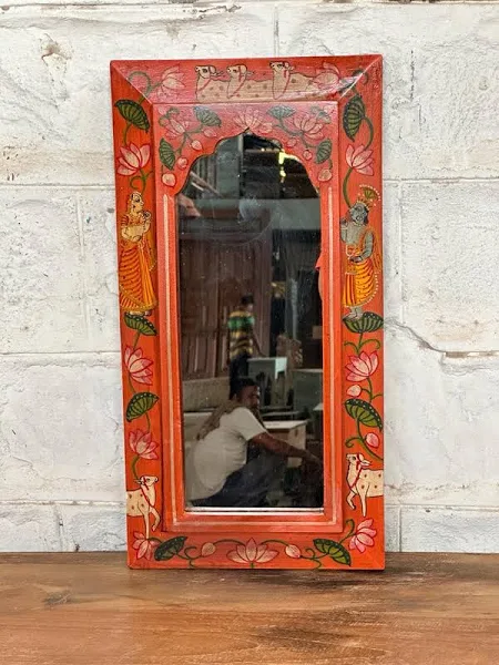 Lankaran Pichwai Mirror Frame1