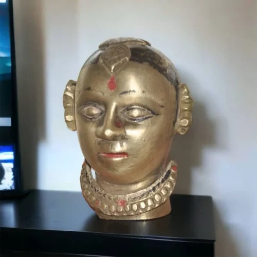Malaha Vintage Brass Gauri Sculpture