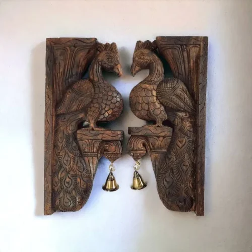 Panchi Wooden Carved Wall Brackets