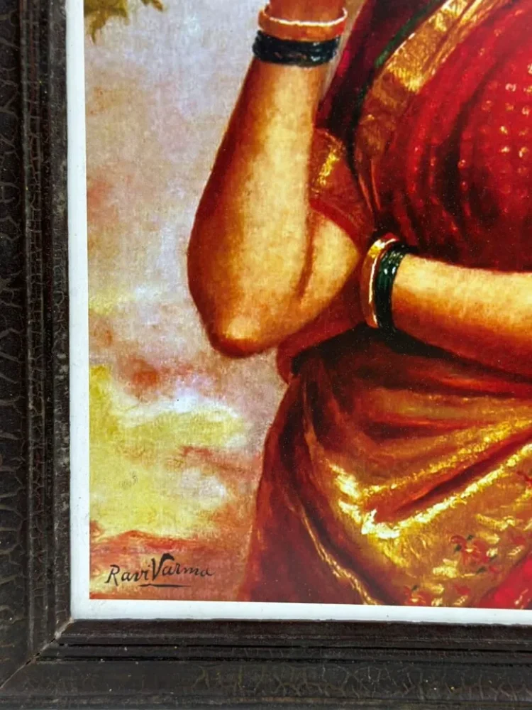 Raja Ravi Varma - Madri Carrying a Tray of Fruits - Purana Darwaza