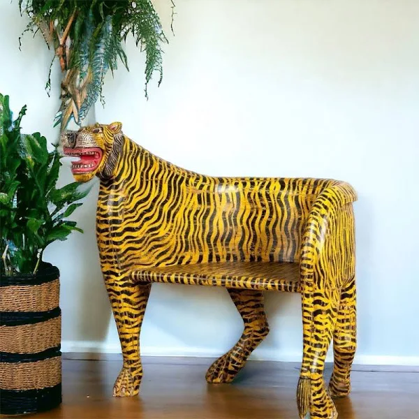 Sameeta Solid Wood Heavy Tiger Chair