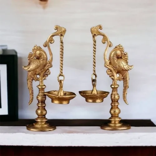 Sampat Brass Oil Lamp- set of 2