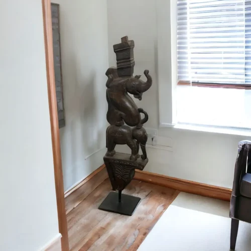 Savitri Vintage Wooden Statue