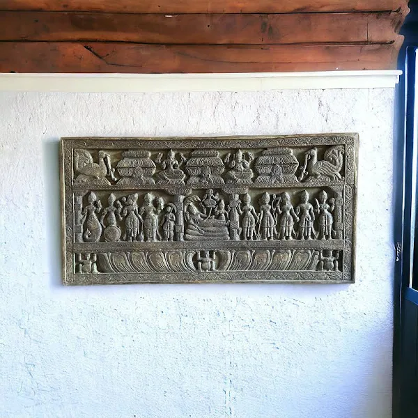 Vishnu Laxmi Wall Panel