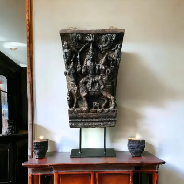 Vishnu Statue on Iron Stand