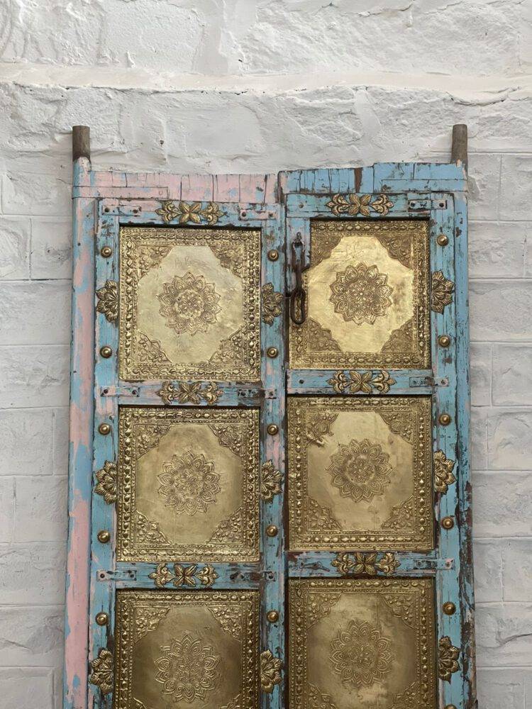 Vintage Wooden and Brass Door - Purana Darwaza
