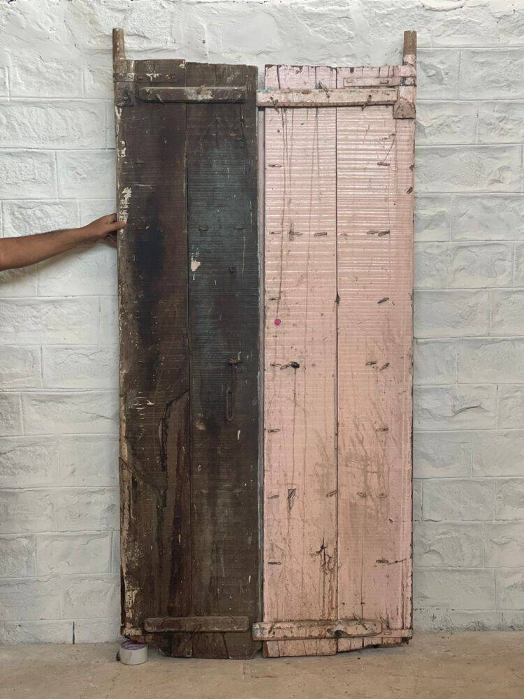 Vintage Wooden and Brass Door - Purana Darwaza