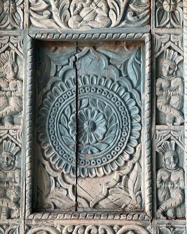 Vintage Wooden Hand Carved Door, Indian Haveli Doors, Indian Wooden Door - Purana Darwaza