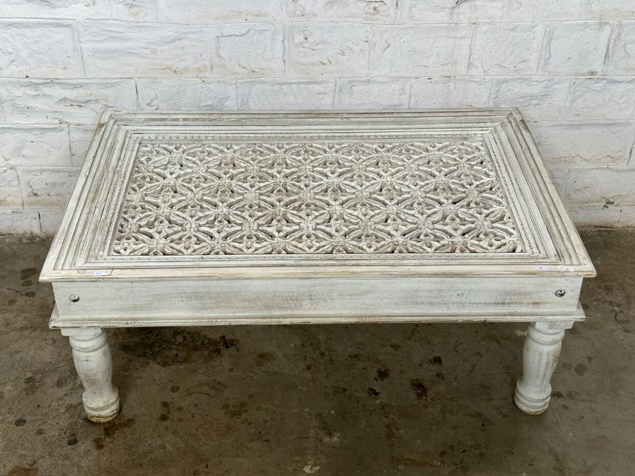 Siddhesh Vintage Indian Jali Coffee Table - Purana Darwaza