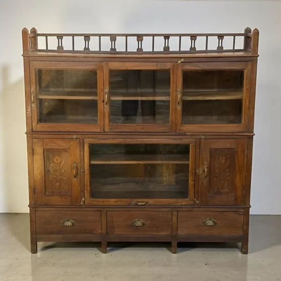 Antique Solid Wood Display Cabinet