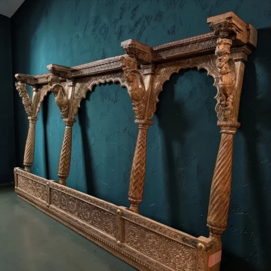 Rare Antique Indian Teak Palace Arch